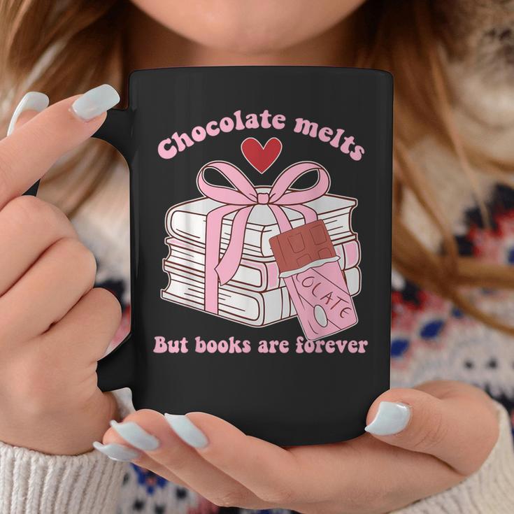 Chocolate Melts But Books Are Forever Booktrovert Graphic Print Coffee Mug Unique Gifts