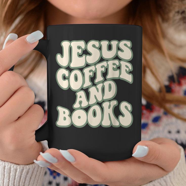 Christian Book Lover Coffee And Jesus Faith Reading Graphic Print Coffee Mug Unique Gifts