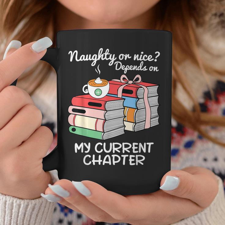 Christmas Book Lovers Naughty Or Nice Graphic Print Coffee Mug Unique Gifts