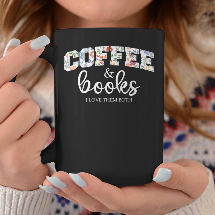 Coffee And Books i Love Them Both Graphic Print Coffee Mug Unique Gifts
