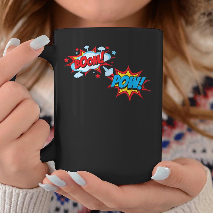 Comic Book POW Shirt BOOM Retro Superhero Costume Graphic Print Coffee Mug Unique Gifts