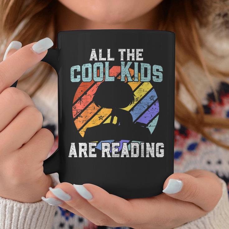All The Cool Kids Are Reading For a Book Lovers Graphic Print Coffee Mug Unique Gifts