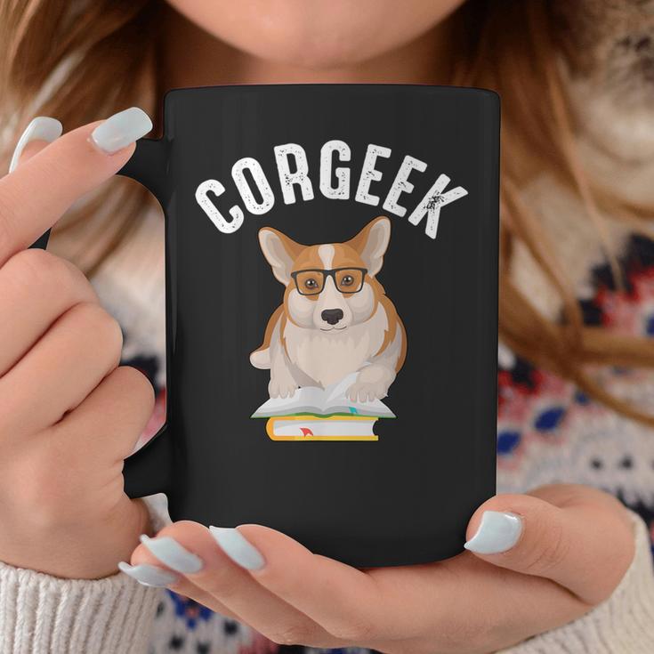 Corgee Lovers Corgeek Book Lovers Graphic Print Coffee Mug Unique Gifts