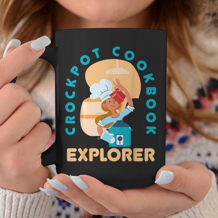 Crockpot Cookbook Explorer Baking Cooking Lover Chef Cook Graphic Print Coffee Mug Unique Gifts