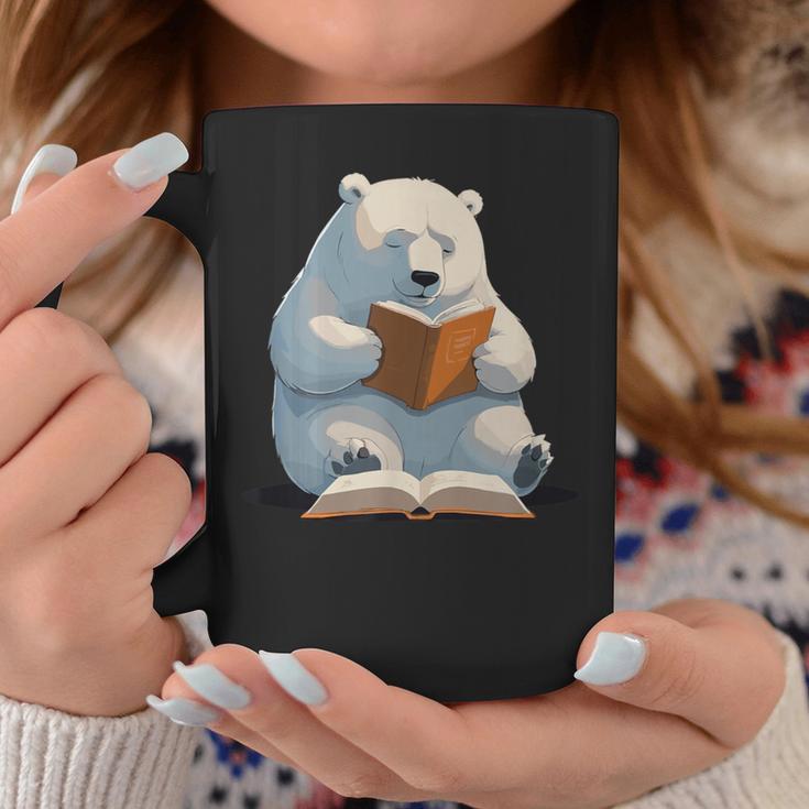 Cute Polar Bear Is Reading a Book Reading Polar Bear Graphic Print Coffee Mug Unique Gifts Cute Polar Bear Is Reading a Book Reading Polar Bear Graphic Print Coffee Mug Unique Gifts