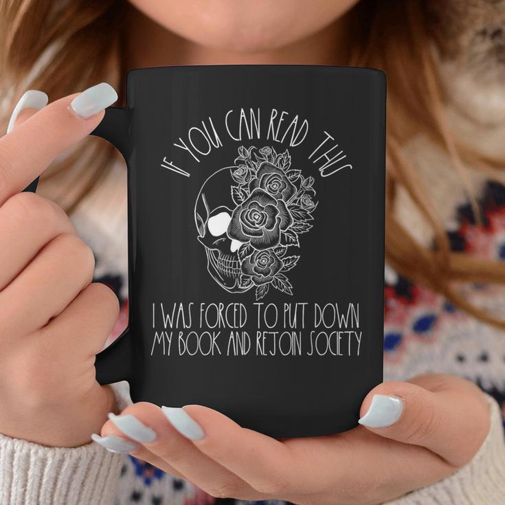 Dark Romance Merch Book Lover If You Can Read This Society Graphic Print Coffee Mug Unique Gifts