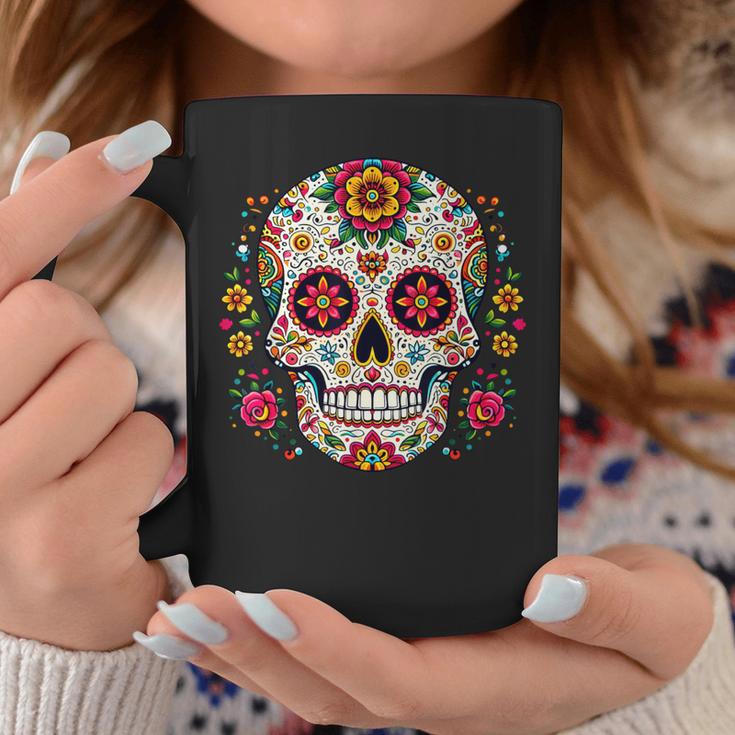 Day Of The Dead シュガースカル Dia De Los Muertos コーヒーマグ 面白い贈り物