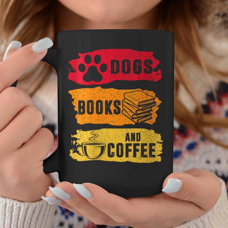 Dogs Books And Coffee Dog Book Reader Lover Graphic Print Coffee Mug Unique Gifts