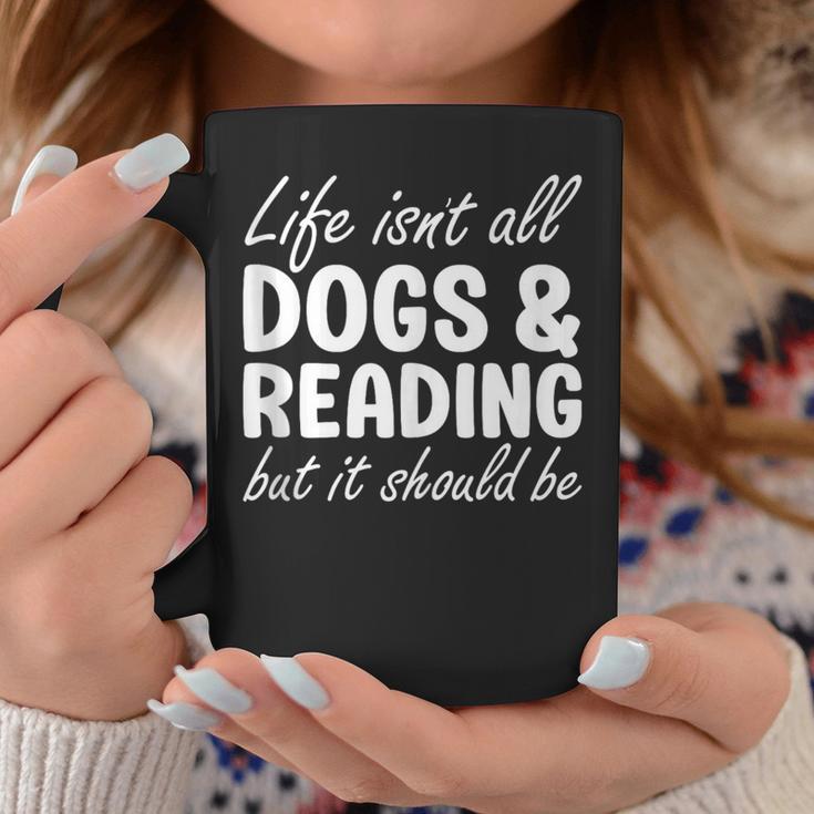Dogs And Reading I Love Dogs I Love Reading And Books Graphic Print Coffee Mug Unique Gifts