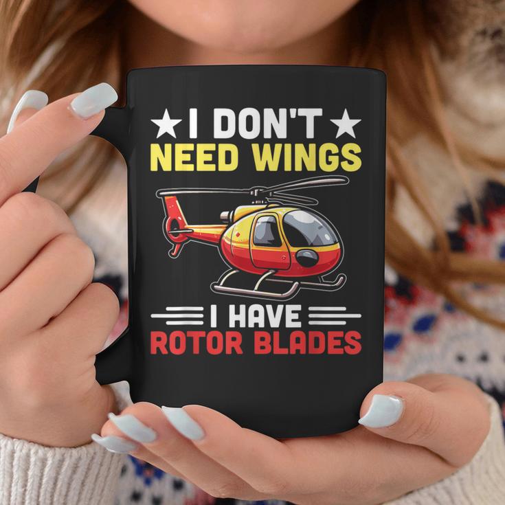 I Don't Need Wings I Have Rotor Blade ヘリコプター パイロット コーヒーマグ 面白い贈り物