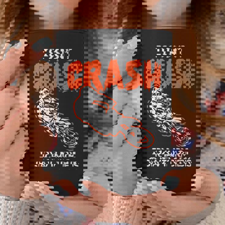 I Dont Crash ダートバイク 面白い モトクロス バイカー メンズ レディース キッズ コーヒーマグ 面白い贈り物