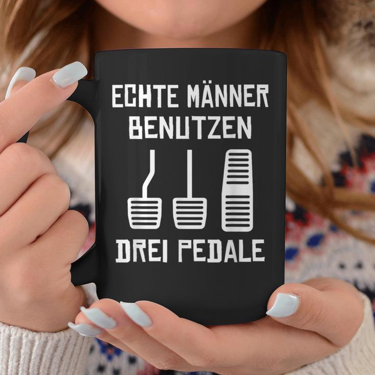 Echte Männer Benutzen Drei ペデール 旧車 手動運転 コーヒーマグ 面白い贈り物