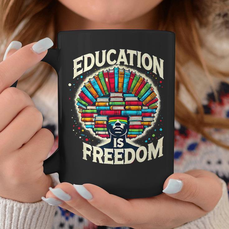 Education Is Freedom Knowledge Power MotivationBook Lover Graphic Print Coffee Mug Unique Gifts Education Is Freedom Knowledge Power MotivationBook Lover Graphic Print Coffee Mug Unique Gifts
