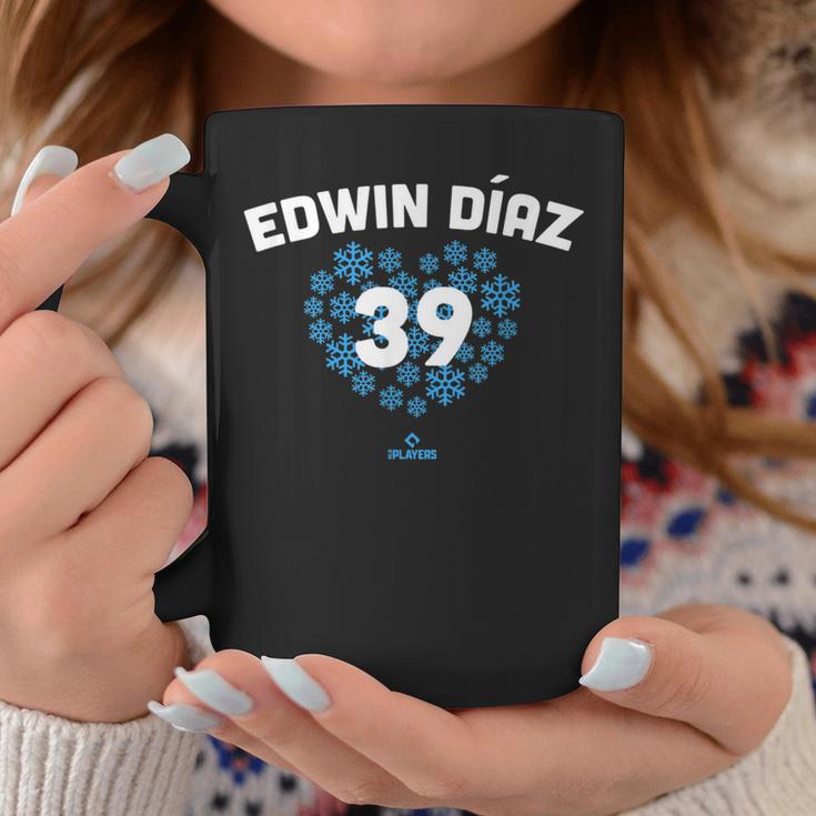 Edwin Diaz Heart New York Baseball Fansalentines コーヒーマグ 面白い贈り物