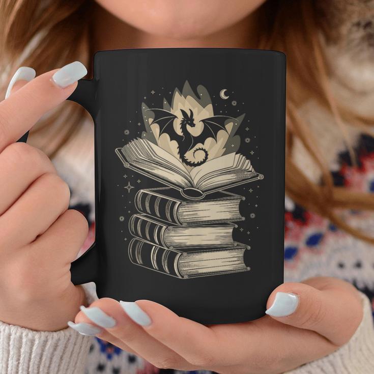 Fantasy Dragon & Books Magical Reader Graphic Print Coffee Mug Unique Gifts Fantasy Dragon & Books Magical Reader Graphic Print Coffee Mug Unique Gifts