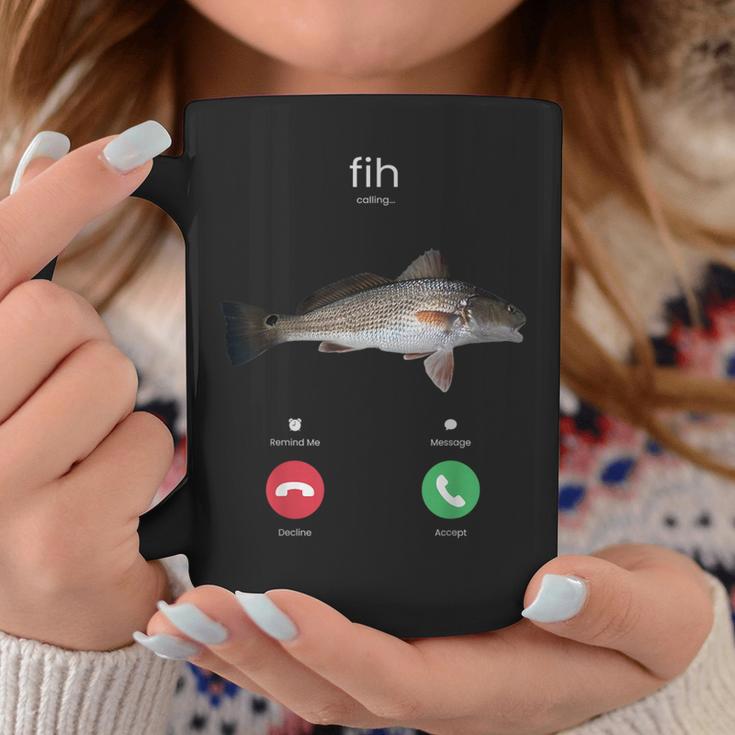 Fih Calling スペルミスフィッシュ 電話を受け入れる 魚 コーヒーマグ 面白い贈り物
