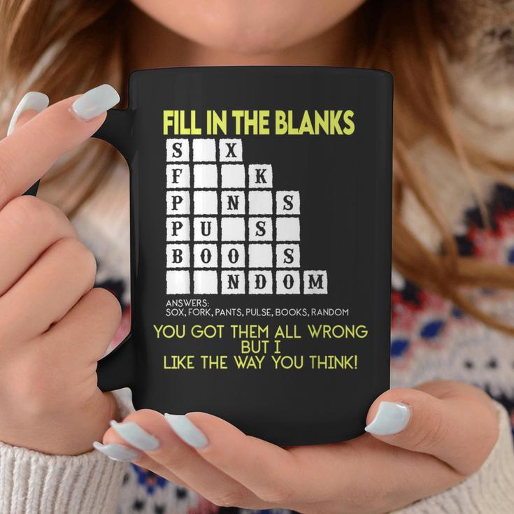 Fill In The Blanks Answers Sox Fork Pants Pulse Books Random Graphic Print Coffee Mug Unique Gifts