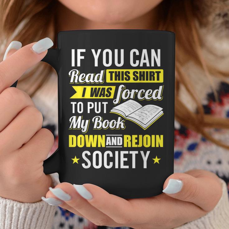 I Was Forced To Put My Book Down Book Lover Reading Small Graphic Print Coffee Mug Unique Gifts