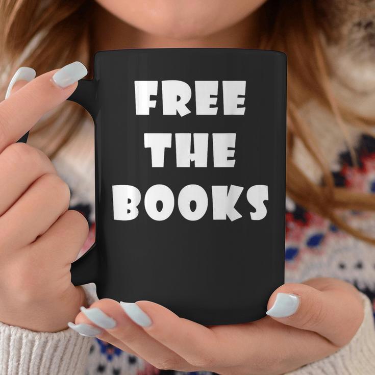 Free The Books Graphic Print Coffee Mug Unique Gifts