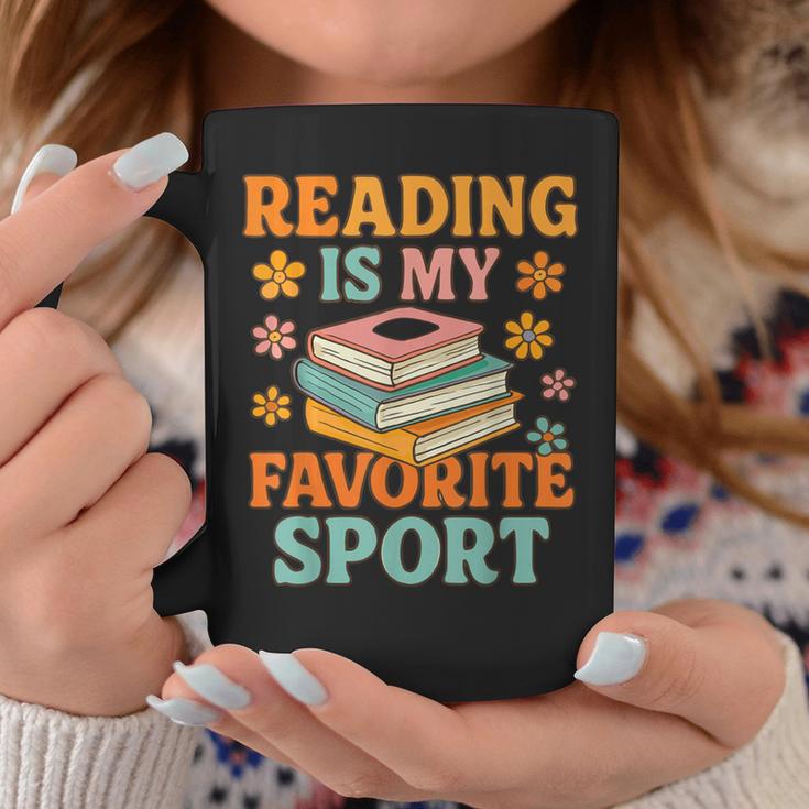 Fun Reading Is My Favorite Sport Book Lover Graphic Print Coffee Mug Unique Gifts