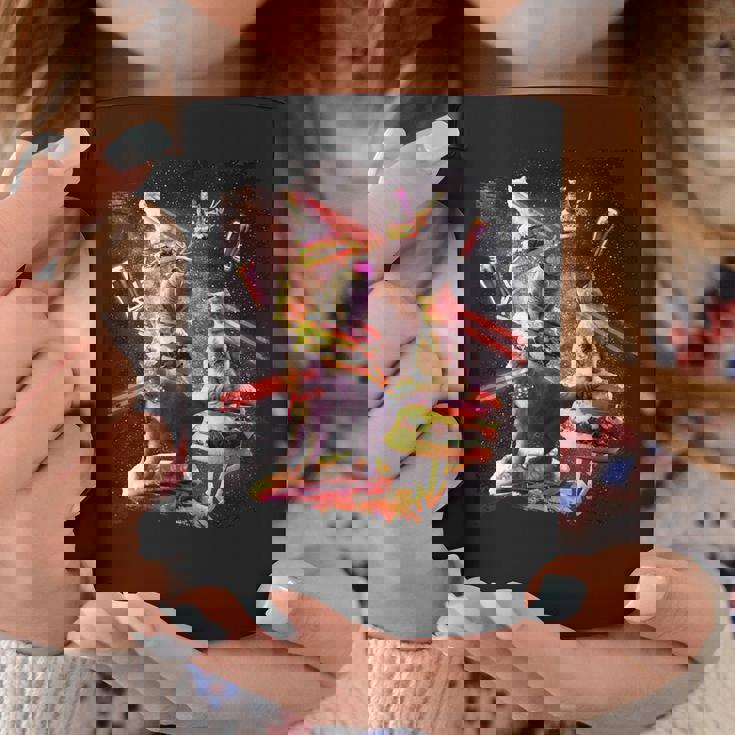 Galaxy Laser Cat On Burger -Pace Cheeseburger Cats コーヒーマグ 面白い贈り物