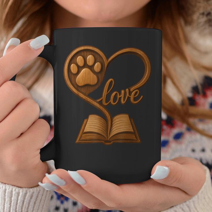 Girl Who Loves Dogs & Books Heart Dog Lover Reader Reeding Graphic Print Coffee Mug Unique Gifts Girl Who Loves Dogs & Books Heart Dog Lover Reader Reeding Graphic Print Coffee Mug Unique Gifts
