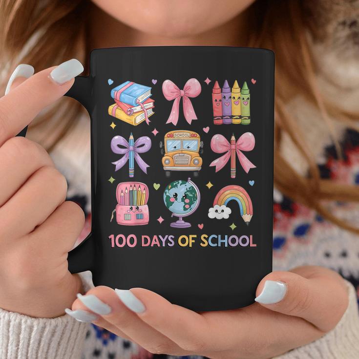 Girls 100 Days Of School Coquette Bow Pencil Bus Book Crayon Graphic Print Coffee Mug Unique Gifts Girls 100 Days Of School Coquette Bow Pencil Bus Book Crayon Graphic Print Coffee Mug Unique Gifts
