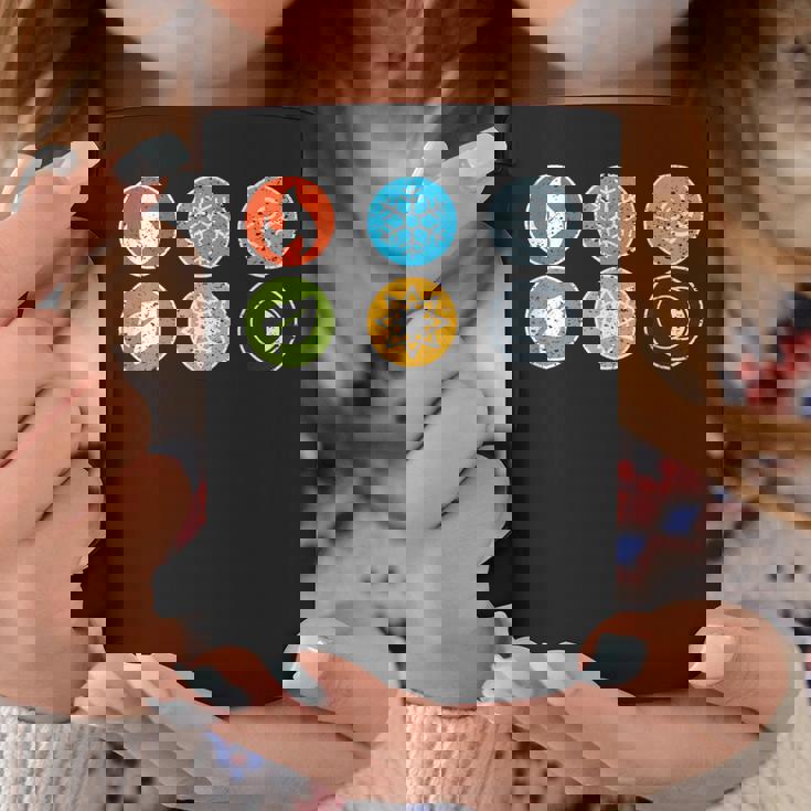 Gloomhaven Elements シンボル 火 氷 空 地球 ライトダーク コーヒーマグ 面白い贈り物