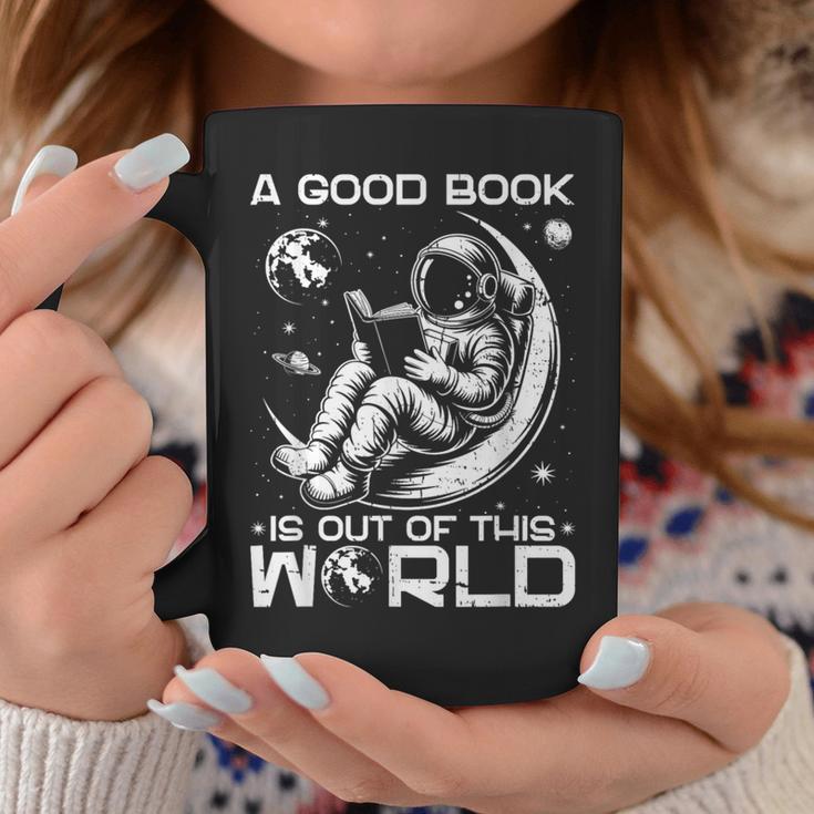 A Good Book Is Out Of This World Space Book Lover Graphic Print Coffee Mug Unique Gifts