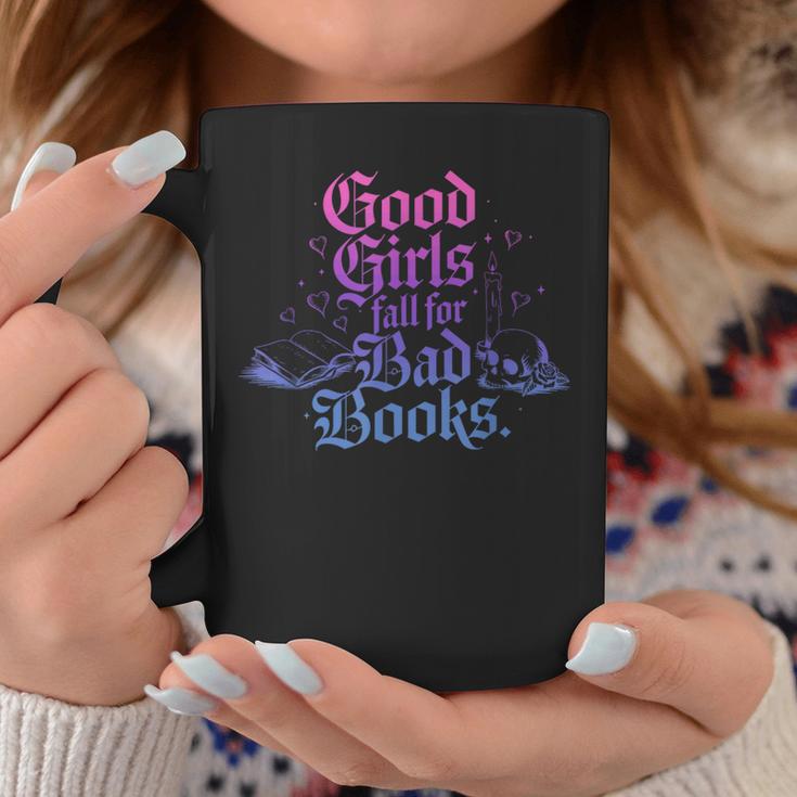 Good Girls Fall For Bad Books Smut Bookish Quote Graphic Print Coffee Mug Unique Gifts