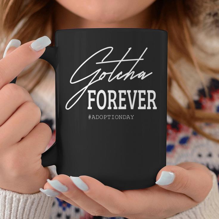 Gotcha Forever 養子縁組の日ギフト 長袖tシャツ コーヒーマグ 面白い贈り物