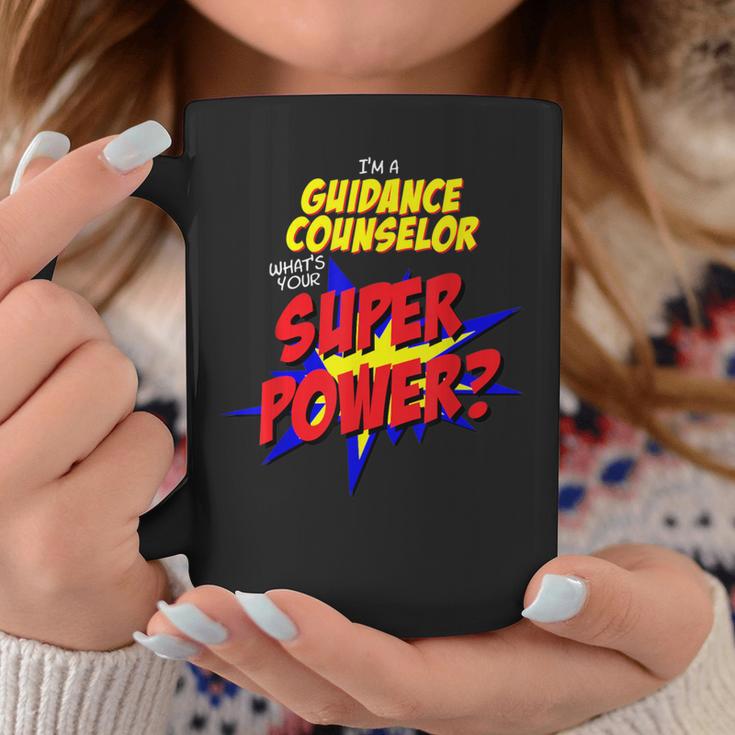 Guidance Counselor Teacher Superhero Superpower Comic Book Graphic Print Coffee Mug Unique Gifts