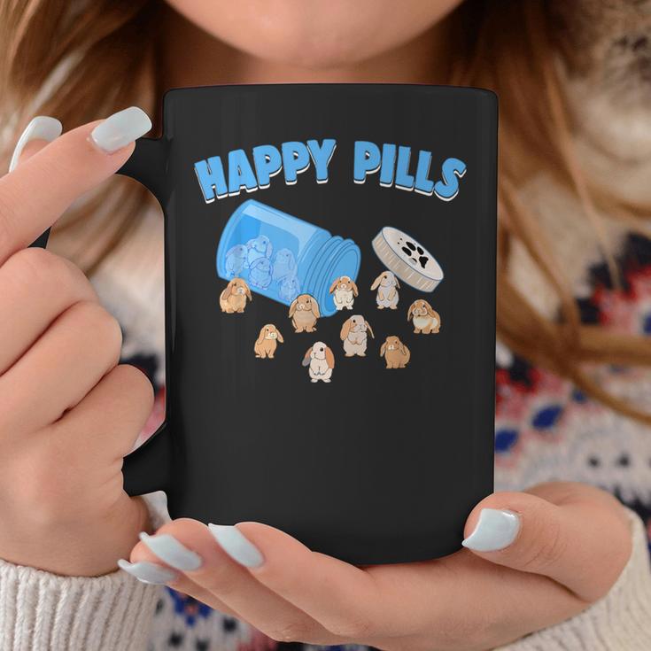 Happy Pills うさぎ 面白い ホーランドロップ バニー 恋人 ユーモア コーヒーマグ 面白い贈り物