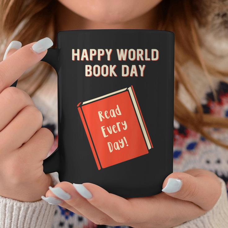 Happy World Book Day Inspirational Kids Graphic Print Coffee Mug Unique Gifts Happy World Book Day Inspirational Kids Graphic Print Coffee Mug Unique Gifts