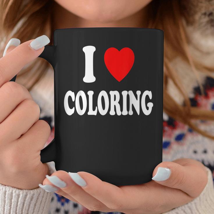 I Heart Love Coloring Hobbies Books Pencils Crayons Marker Graphic Print Coffee Mug Unique Gifts I Heart Love Coloring Hobbies Books Pencils Crayons Marker Graphic Print Coffee Mug Unique Gifts