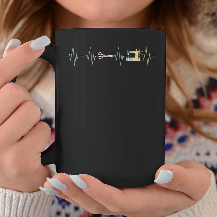 Heartbeat ミシンキルティングミシン。 コーヒーマグ 面白い贈り物