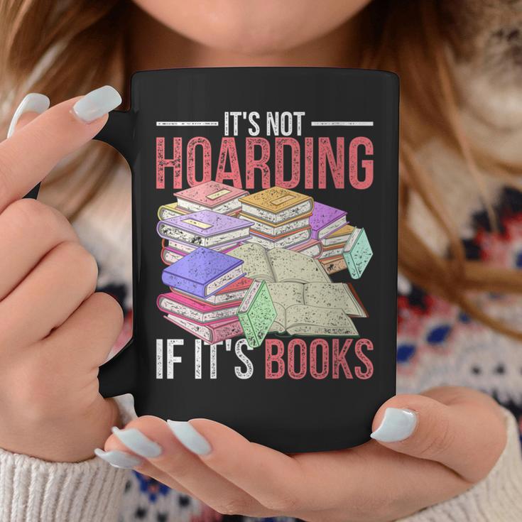 Hoarder Book Reading Lover Bookworm Librarian Hoarding Graphic Print Coffee Mug Unique Gifts