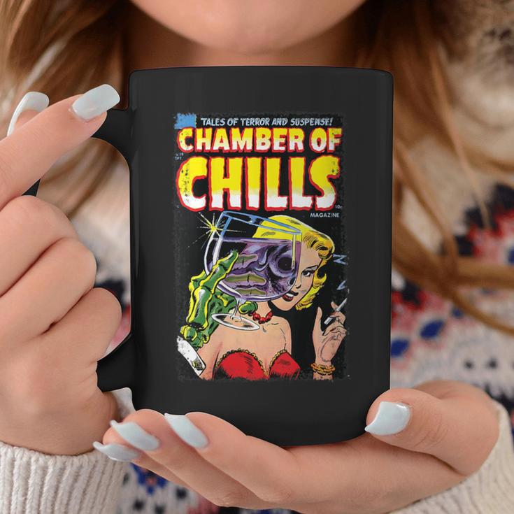 Horror Comic Book Cover Chamber Of Chills 19 Graphic Print Coffee Mug Unique Gifts