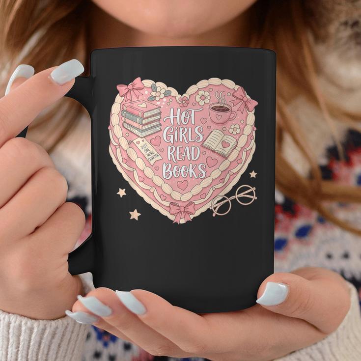 Hot Girls Read Books Cute Heart Graphic Graphic Print Coffee Mug Unique Gifts