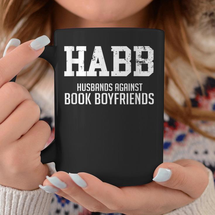 Husbands Against Book Boyfriends HABB Humor T-Shirt Graphic Print Coffee Mug Unique Gifts