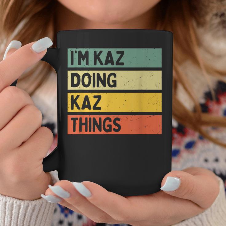 I'm Kaz Doing Kaz Things 面白い名言 コーヒーマグ 面白い贈り物