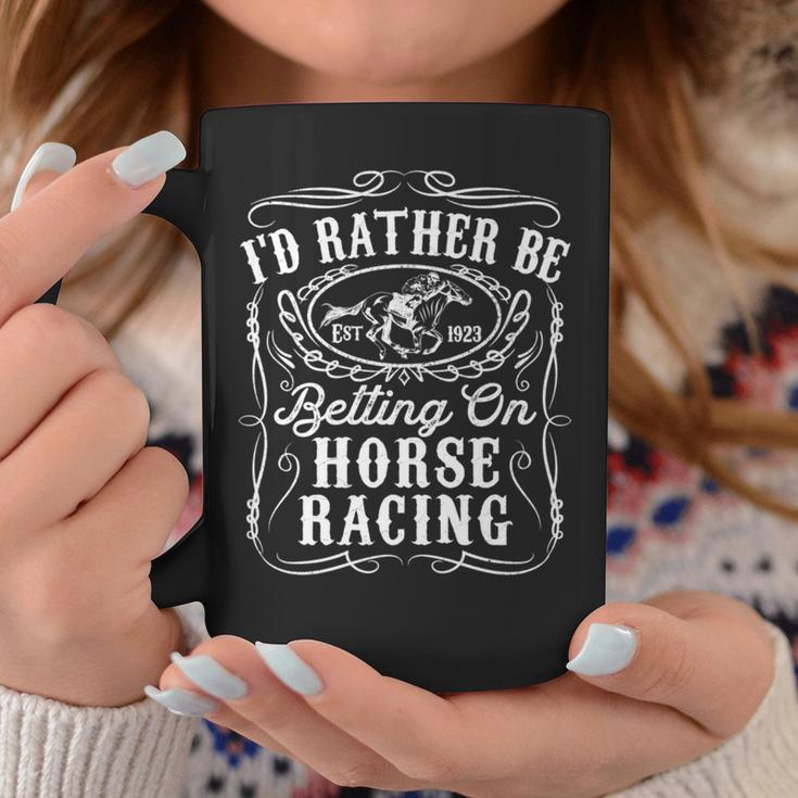 Id Rather Be Betting On Horse Racing 面白い 馬 ダービー ギフト 長袖tシャツ コーヒーマグ 面白い贈り物