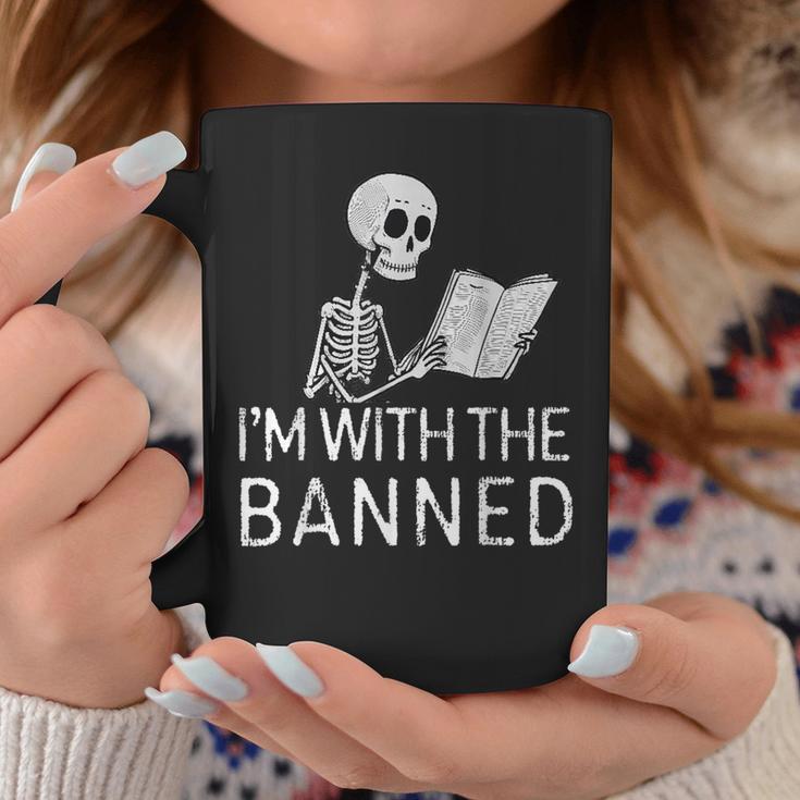 I'm With The Banned Tshirt Read Banned Books Lover BookWorm Graphic Print Coffee Mug Unique Gifts