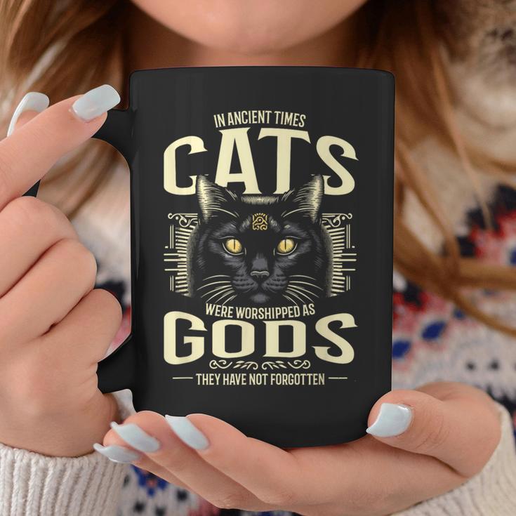 In Ancient Times Cats Were Worship As Gods Pet Lover コーヒーマグ 面白い贈り物