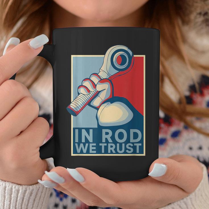 In Rod We Trust-ハイムジョイントレースカーロッククローラー コーヒーマグ 面白い贈り物