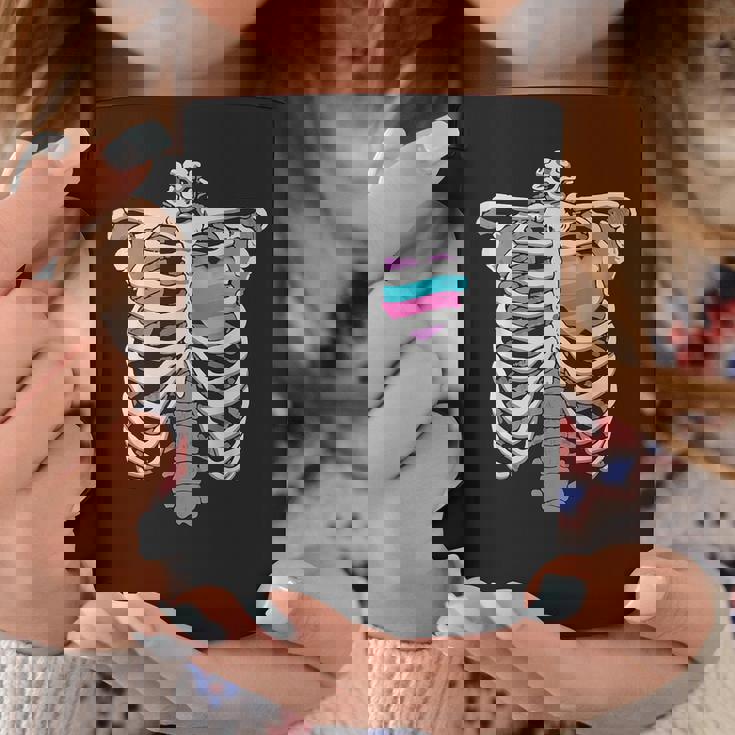 Intersex 心臓骨 誇り 両性的なプライドへのギフト コーヒーマグ 面白い贈り物