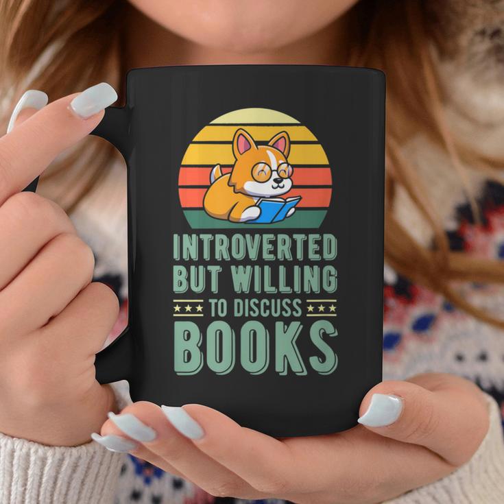 Introverted But Willing To Discuss Books Cute Literary Dog For Men Women Graphic Print Coffee Mug Unique Gifts Introverted But Willing To Discuss Books Cute Literary Dog For Men Women Graphic Print Coffee Mug Unique Gifts