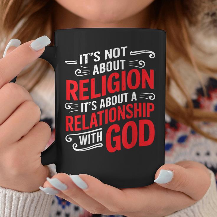 It's A Relationship With God Not Religion コーヒーマグ 面白い贈り物