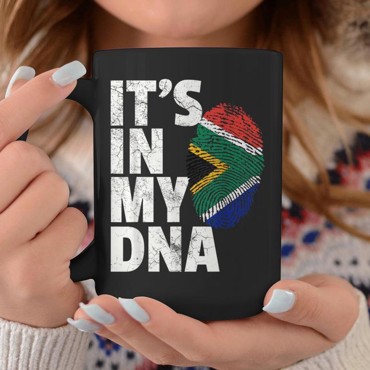It's In My Dnaouth African Africa Flagコーヒーマグ 面白い贈り物