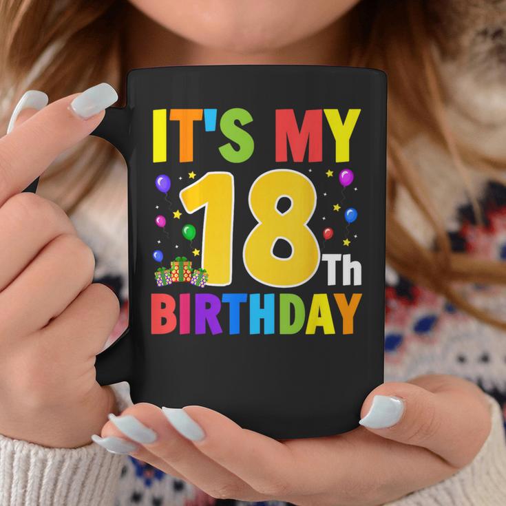It's My 18歳の誕生日プレゼント。18歳のティーンの男の子と女の子に。 コーヒーマグ 面白い贈り物